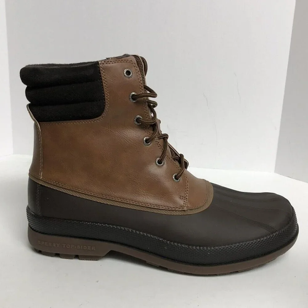 Sperry Mens Cold Bay Waterproof Boot Tan Size 11.5 M